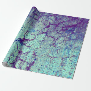 Papier Cadeau Vintage Purple Turquoise Grunge Texture