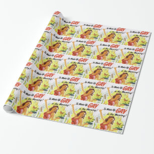 Papier Cadeau Vintage "Réveiller Gay"