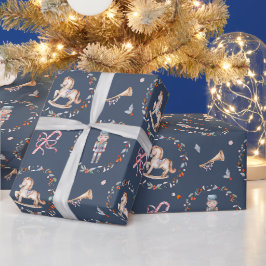 Papier Cadeau Vintage Soldier Christmas Wrapping Paper