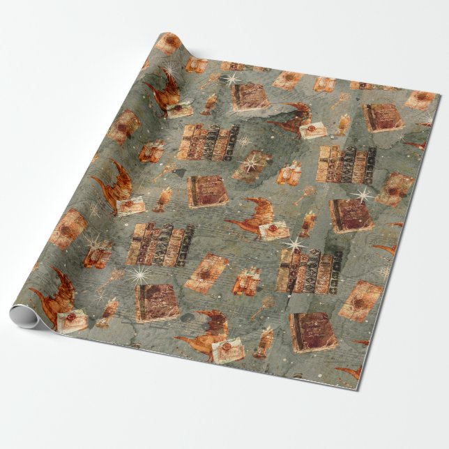 Papier Cadeau Vintage toute magique (Déroulé)