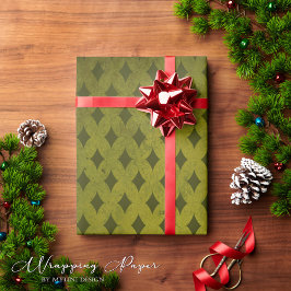 Papier Cadeau Vintage victorien gothique rétro poison vert Shabb