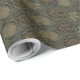 Papier Cadeau Vintage William Morris Tulip et Lily