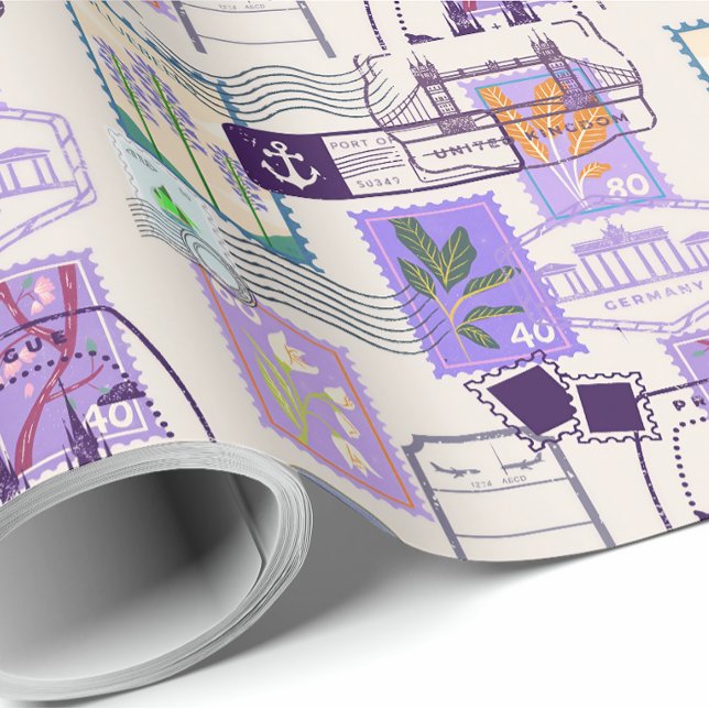 Papier Cadeau Violet (Créateur téléchargé)