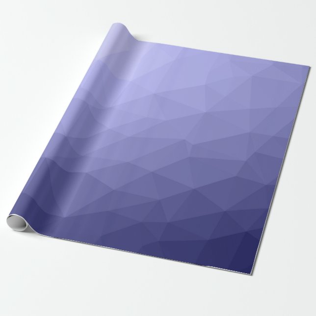 Papier Cadeau Violet bleu maille foncé motif géométrique (Déroulé)