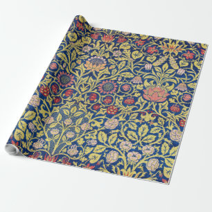 Papier Cadeau Violet et et Columbine, William Morris