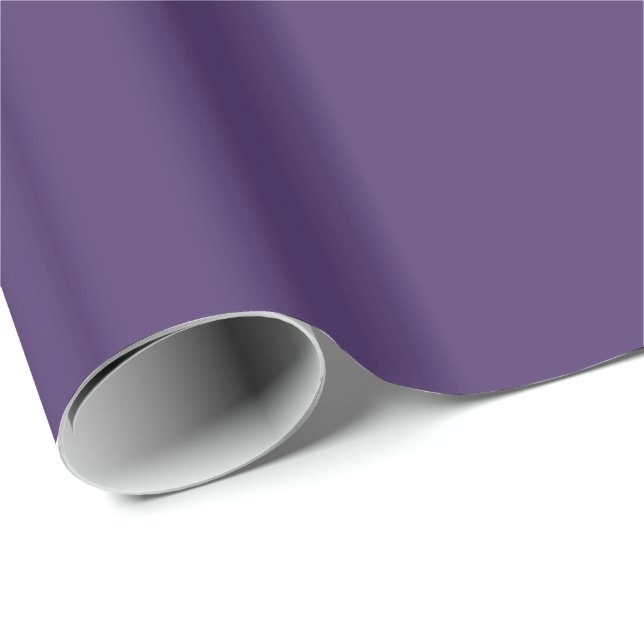 Papier Cadeau Violet foncé solide (Coin rond)