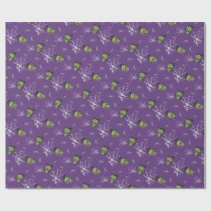 Papier Cadeau 💜 violet gothique Halloween Enveloppement 🎃 🕸️