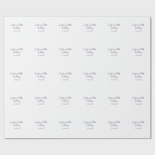 Papier Cadeau violet gras 50 anniversaire anniversaire de mariag