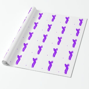 Papier Cadeau Violet violet Golf
