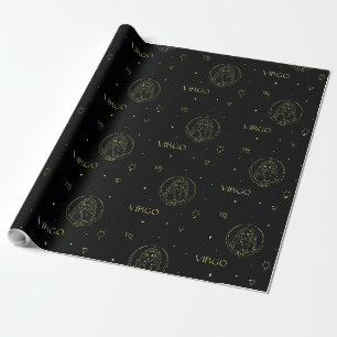 Papier Cadeau Virgo zodiaque horoscope étoile signe dégradé