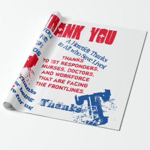 PAPIER CADEAU VIRUS CORONA