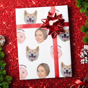 Papier Cadeau Visage personnalisé, Photo personnalisée, Cadeau f