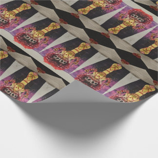 Papier Cadeau vision de la fête du costume maléfique mcd clown