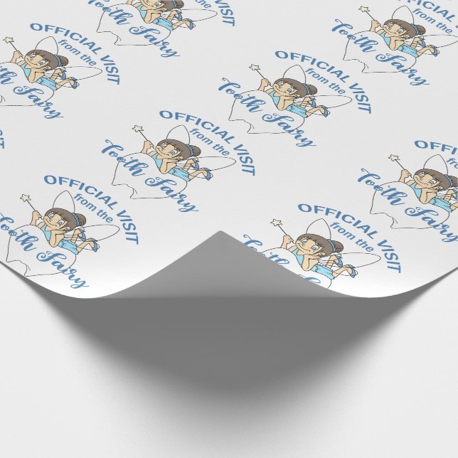 Papier Cadeau Visite de la fée des dents (Coin)