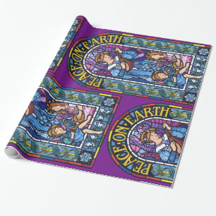 Papier Cadeau Vitrail de la Paix sur Terre