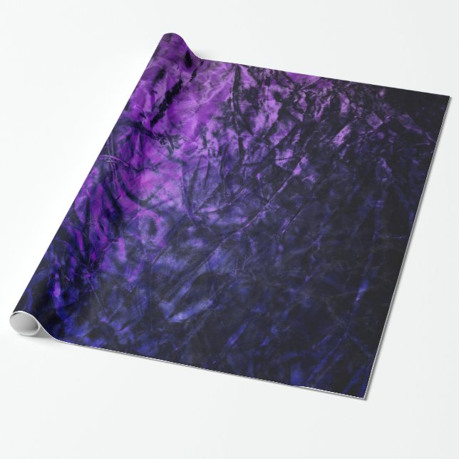 Papier Cadeau Vitre violet Abstraite fête d'anniversaire (Déroulé)