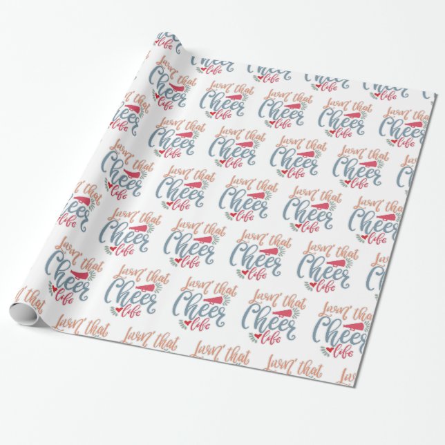 Papier Cadeau Vivre Cette Vie Plus Gaie. Idées de design dominan (Déroulé)