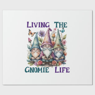 Papier Cadeau Vivre La Vie Gnome
