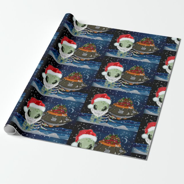 PAPIER CADEAU VOICI SANTA CLAUS (Déroulé)