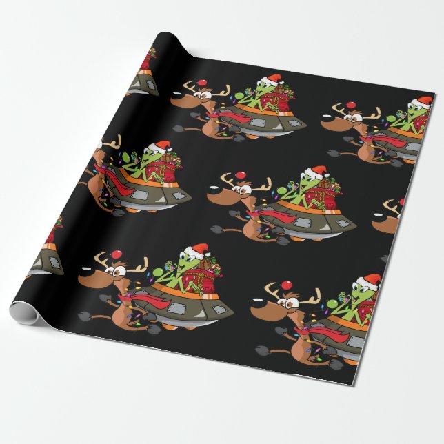 PAPIER CADEAU VOICI SANTA CLAUS (Déroulé)
