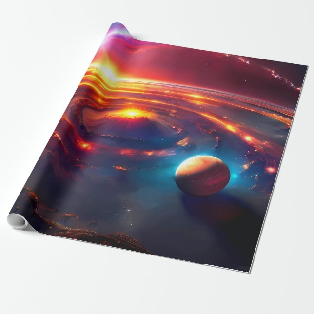 Papier Cadeau Voie Lactée Galaxie Universe (Déroulé)