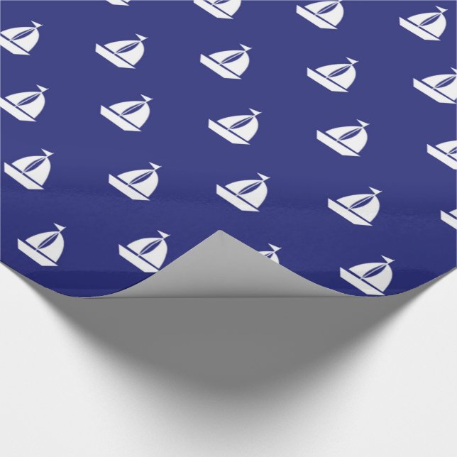 Papier Cadeau Voile loin sur l'enveloppe de cadeau bleue (Coin)
