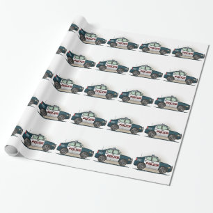 Papier Cadeau Voiture de cannette de fil de voiture