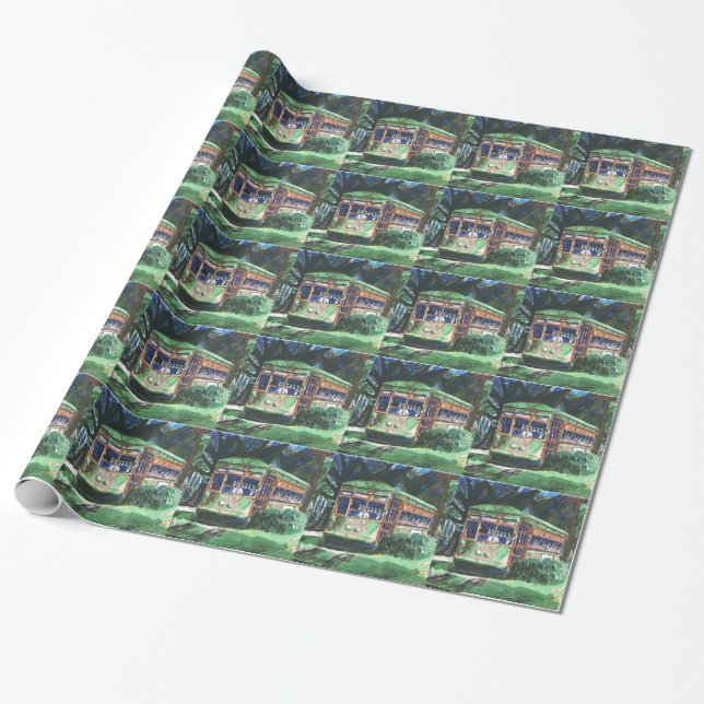 Papier Cadeau Voiture de la Nouvelle-Orléans (Déroulé)