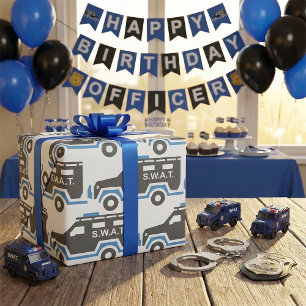 Papier Cadeau Voiture SWAT