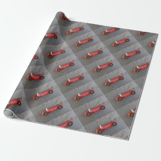Papier Cadeau Voiture vintage rouge de jouet
