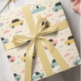 Papier Cadeau Voitures sans couture Motif pour les passionnés de