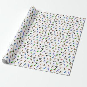 Papier Cadeau Volée de papier d'emballage d'oiseaux