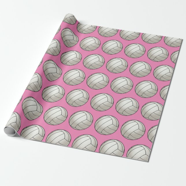 Papier Cadeau Volley-ball personnalisable (Déroulé)