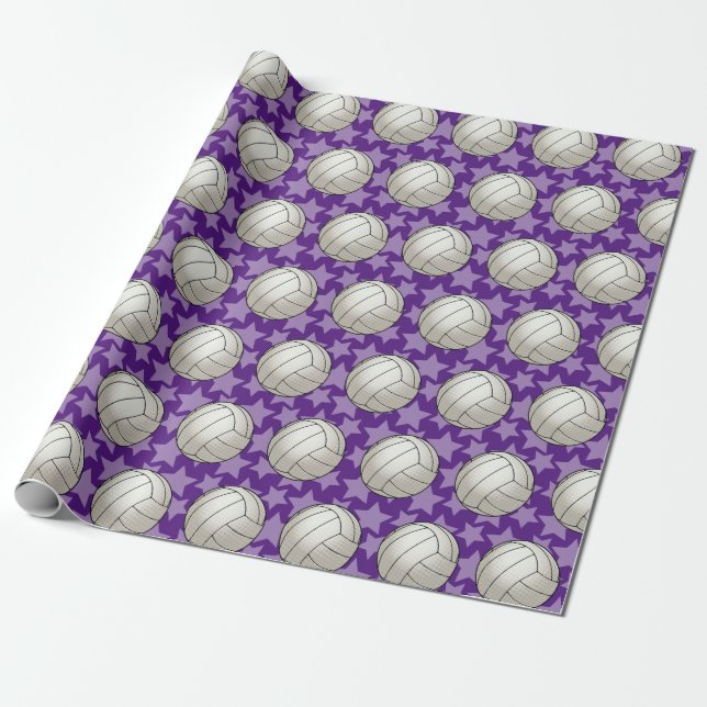 Papier Cadeau Volley-ball personnalisable (Déroulé)