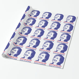 Papier Cadeau vote hillary clinton 2016