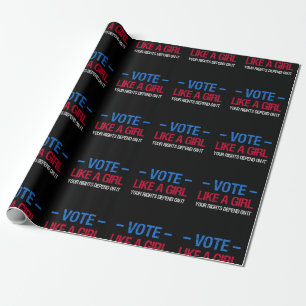Papier Cadeau Vote Like A Girl