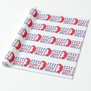 Papier Cadeau vote pour hillary