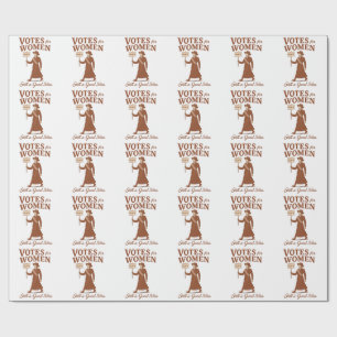 Papier Cadeau Votes pour les femmes, Suffragette Art Vintage