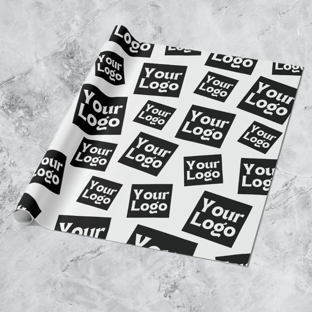 Papier Cadeau Votre conception ou logo d'entreprise | Placement  (Créateur téléchargé)