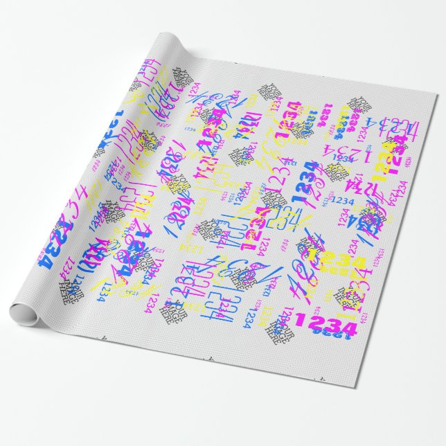 Papier Cadeau Votre image ici Deux étapes faciles pour votre cré (Déroulé)