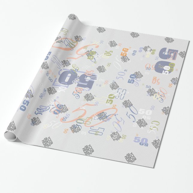 Papier Cadeau Votre image ici Deux étapes faciles pour votre cré (Déroulé)