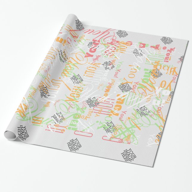 Papier Cadeau Votre image ici, une étape facile vers votre créat (Déroulé)
