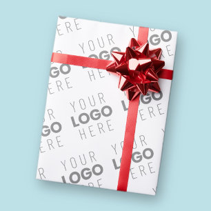 Papier Cadeau Votre image/logo éclairé automatiquement + Motif