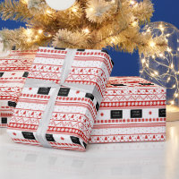 Votre logo Business Nordic Christmas Red White