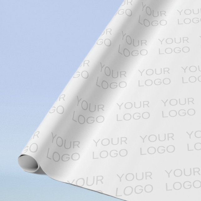 Papier Cadeau Votre logo s'allège automatiquement et se répète (Créateur téléchargé)