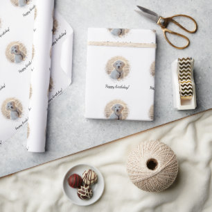 Papier Cadeau Votre photo personnalisée dans un modèle de cadre 