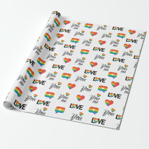 Papier Cadeau Vous aimez trop Gay pride