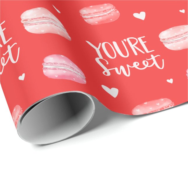 Papier Cadeau Vous êtes de doux Heureuses Saintes-Valentin Macar (Coin rond)