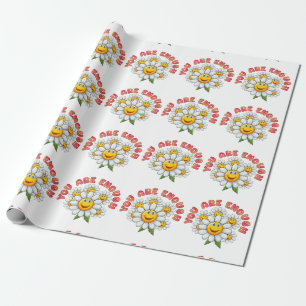 Papier Cadeau Vous Êtes Suffisamment Faces Souriantes De La Marg