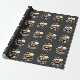 Papier Cadeau Vous êtes Tea-riffic ! Graphisme amusant de l'amou